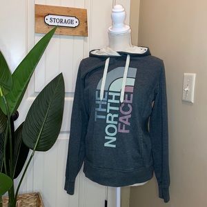 Green north face hoodie